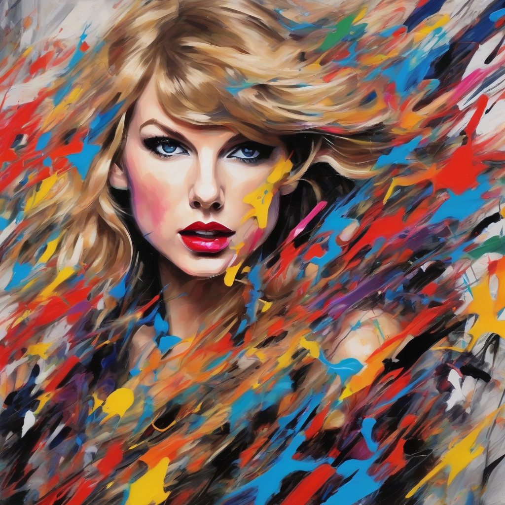 tayler swift portrait abstract print talyor swift