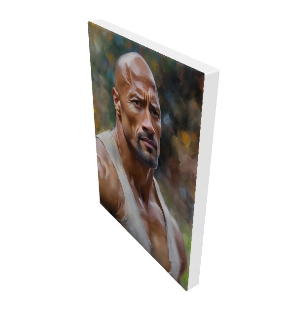 rock-dwayne-johnson-art the rock dwayne johnson portrait